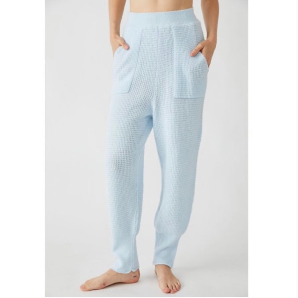 Free People! Blue C.O.Z.Y Pants NWT! - Picture 5 of 7